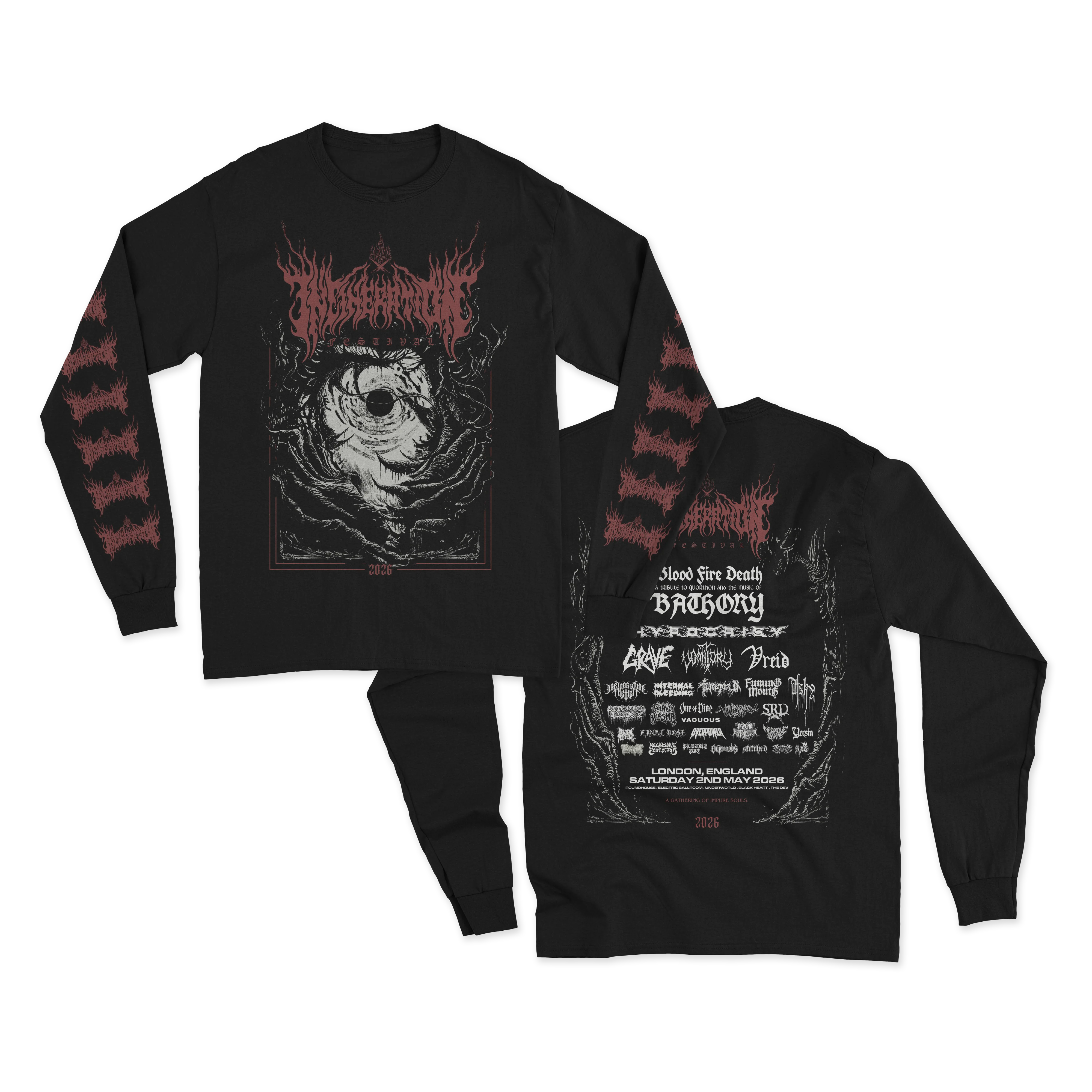 INCINERATION 2026 LONGSLEEVE TEE