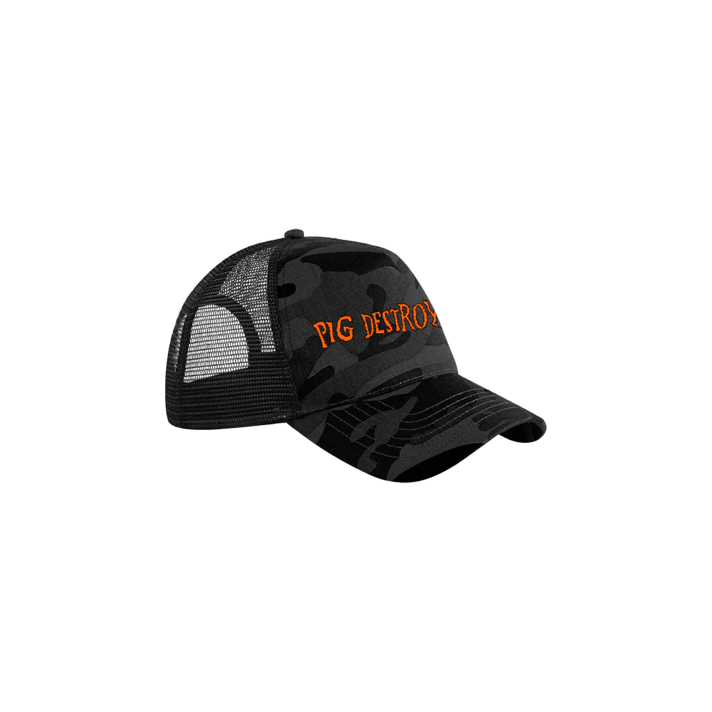 PIG DESTROYER LOGO CAMO CAP