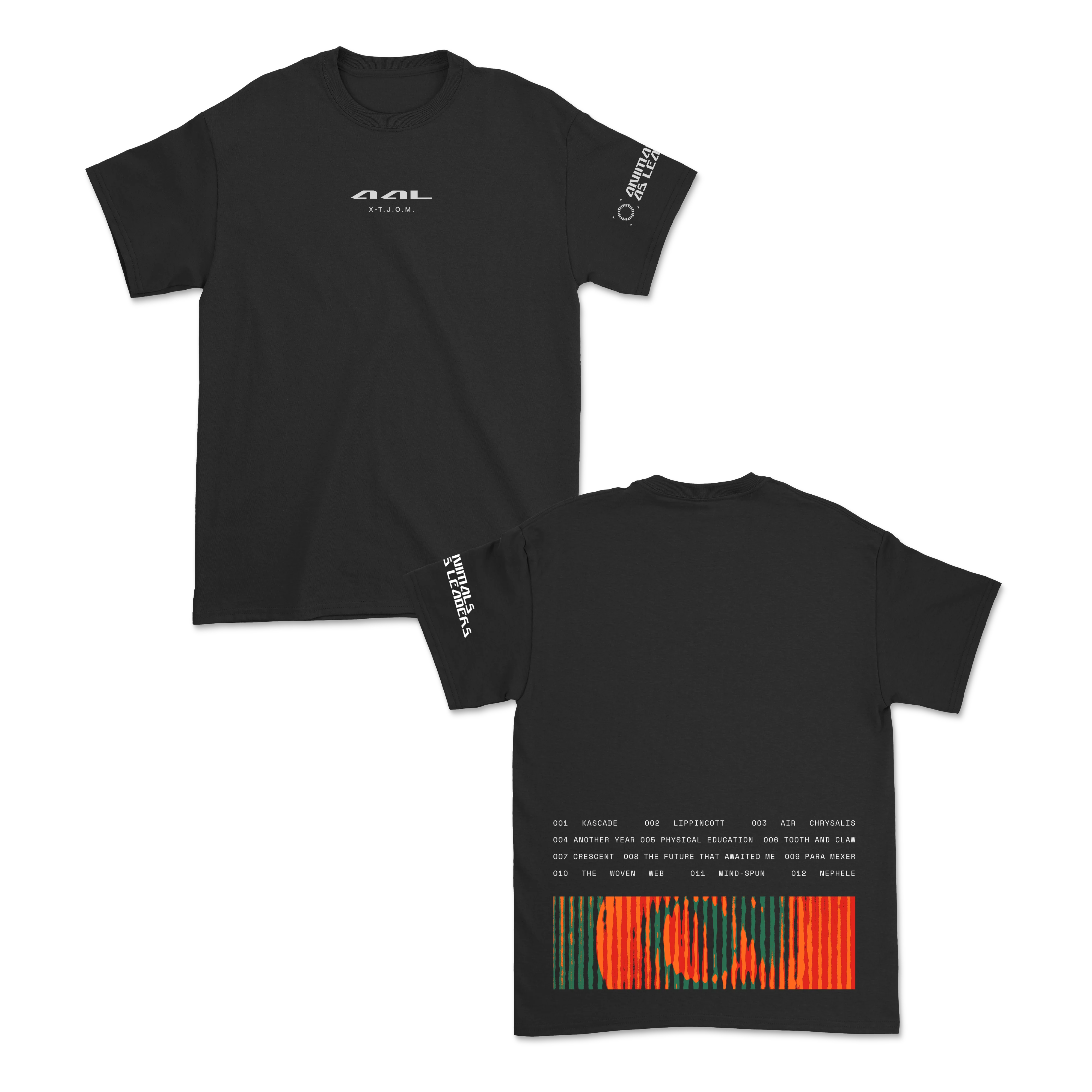 THE JOY OF MOTION TRACK LIST BLACK TEE