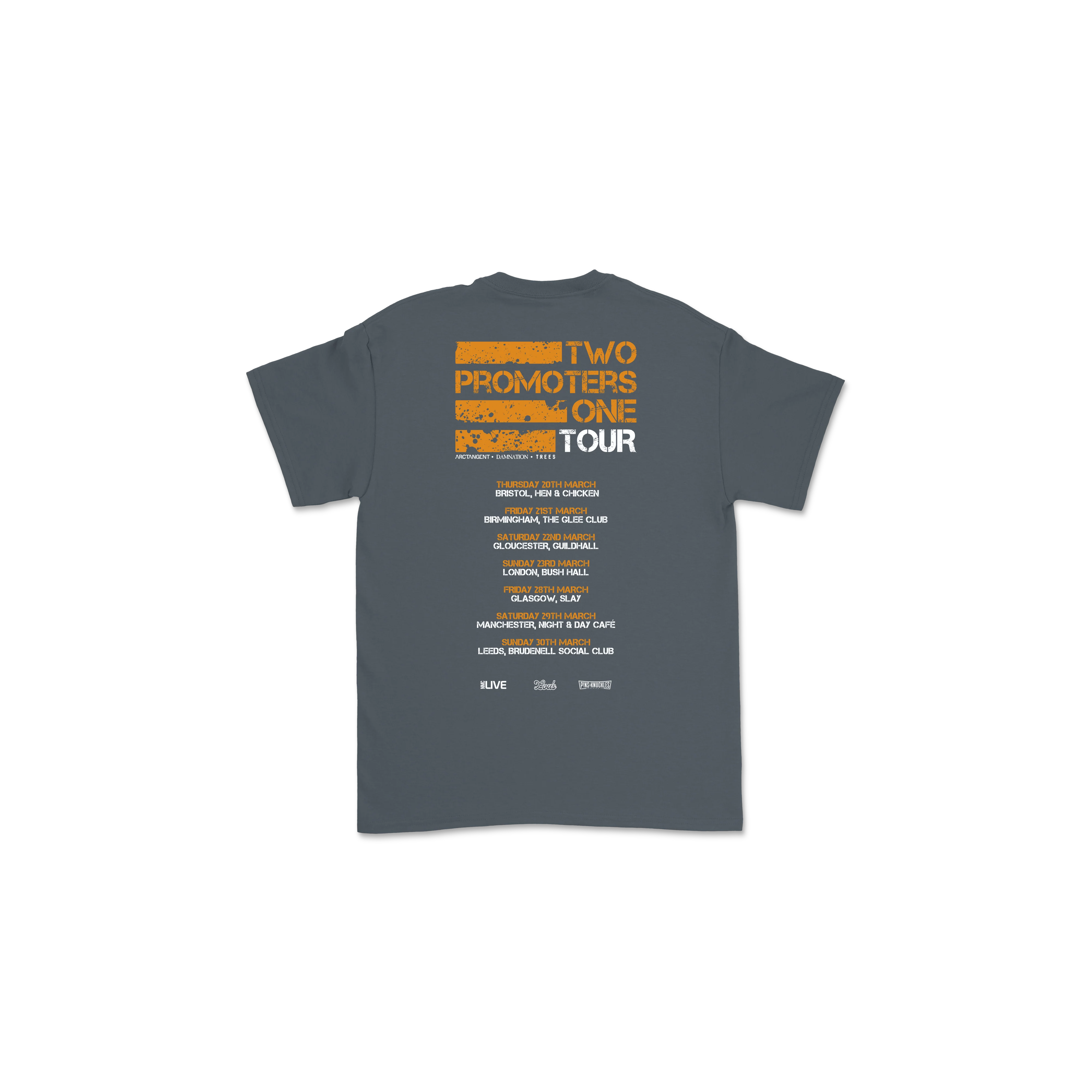 TOUR DATES CHARCOAL TEE - Image 3
